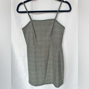 Black and White Checkered Mini Dress Size: S